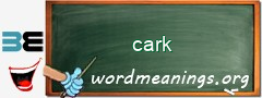 WordMeaning blackboard for cark